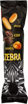 Вафли Zebra с карамелью арахисом и изюмом 40г
