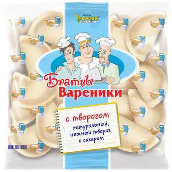 Вареники Братцы Вареники с творогом 350г