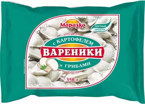 Вареники Морозко с картофелем и грибами 350г