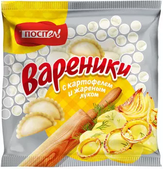 Вареники Поспел с картофелем и жареным луком 350г