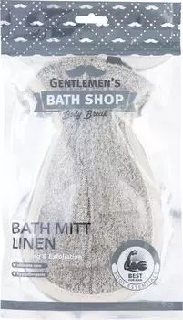 Варежка для душа Body Break массажная из льна