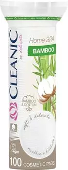 Ватные диски Cleanic Home Spa Bamboo гигиенические 100шт