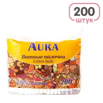 Ватные палочки Aura 200шт