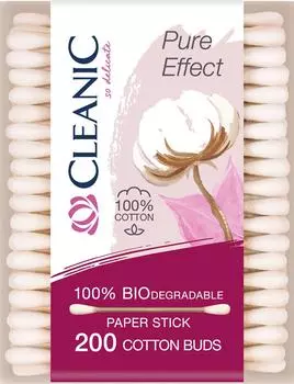 Ватные палочки Cleanic Pure Effect Гигиенические 200шт