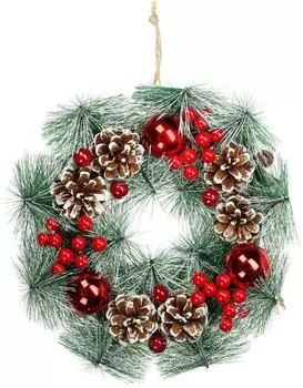 Венок новогодний Miland Яркие краски 30смс доставкой!