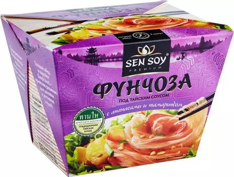 Вермишель Sen Soy Фунчоза под тайским соусом 125г