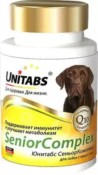 Витамины для собак Unitabs Senior Complex UT c Q10 100 таблеток