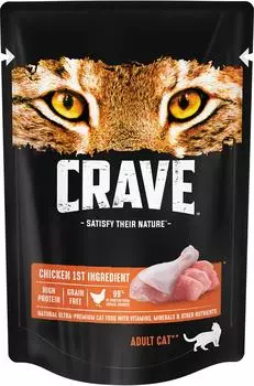 Влажный корм для кошек Crave Курица 70гс доставкой!