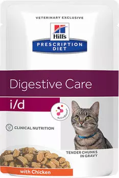 Влажный корм для кошек Hills i/d при расстройствах пищеварения с курицей 85г