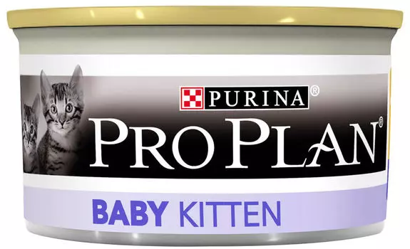 Влажный корм для котят Pro Plan Baby Kitten мусс с курицей 85г