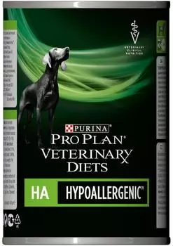 Влажный корм для собак Pro Plan Veterinary Diets HA Hypoallergenic при аллергиях 400г (упаковка 12 шт.)