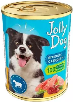Влажный корм для собак Зоогурман Jolly Dog Ягненок с сердцем 350г