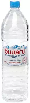 Вода Билаги ледниковая горная негазированная 1.5л