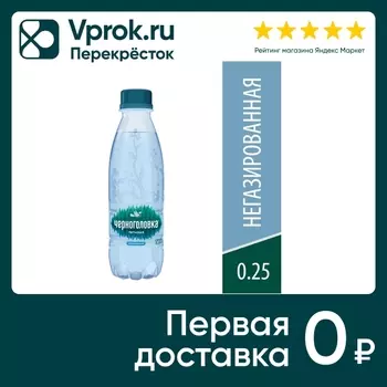 Вода Черноголовка питьевая негазированная 250мл