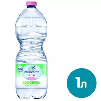 Вода San Benedetto EcoGreen Naturale минеральная негазированная 1л