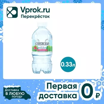 Вода Сенежская природная питьевая негазированная 330мл