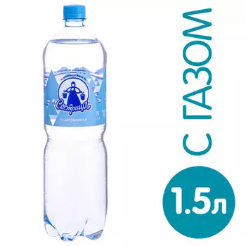 Вода Сестрица природная артезианская газированная 1.5л