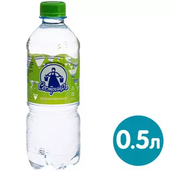 Вода Сестрица природная артезианская негазированная 500мл