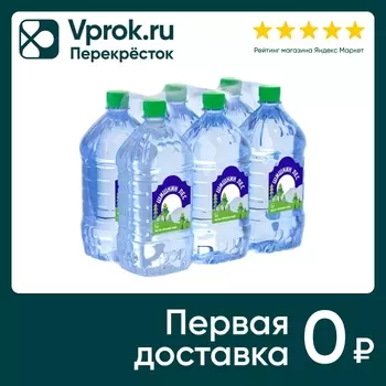 Вода Шишкин Лес питьевая негазированная 6шт*1л