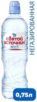 Вода Святой Источник Спорт питьевая негазированная 750мл