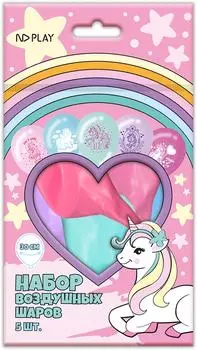 Воздушные шарики ND Play Единорог 30см 5шт