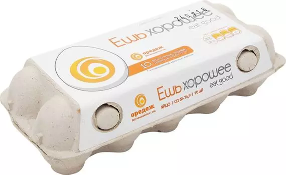 Яйца Оредеж Ешь хорошее СО белые 10шт. Закажите онлайн!