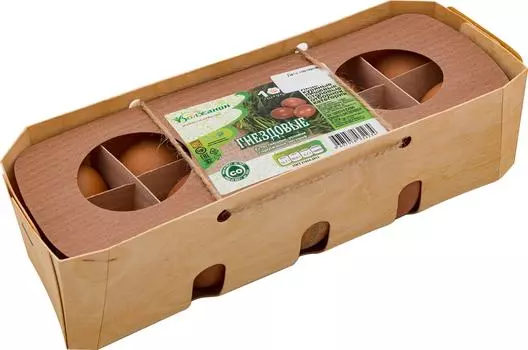 Яйца Волжанин Гнездовое СО коричневые 10шт