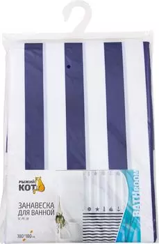 Занавеска для ванной Рыжий кот SC-PE-38 180*180см