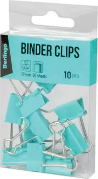 Зажимы для бумаг Berlingo 19мм 10шт