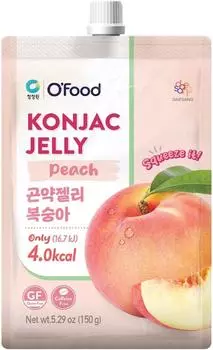 Желе OFood Дэсанг из конняку со вкусом персика 150г