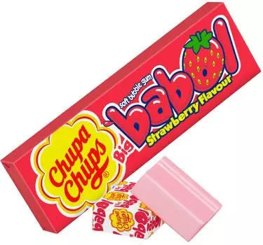 Жевательная резинка Chupa Chups Big Babol Клубника 21г