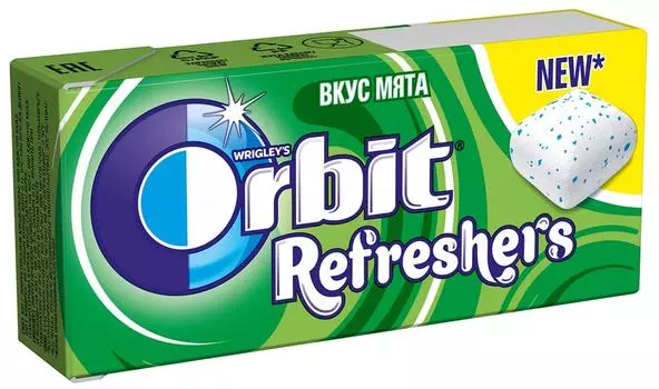 Жевательная резинка Orbit Refreshers Мята 16г