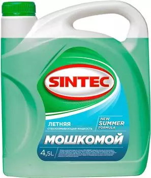 Жидкость для стеклоомывателя Sintec Мошкомой летняя 4.5л