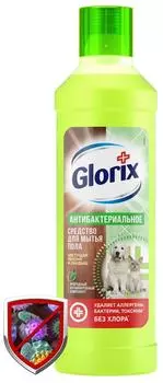 Средство чистящее для мытья пола Глорикс Цветущая яблоня удаляет бактерии и препятствует налипанию пыли 1л