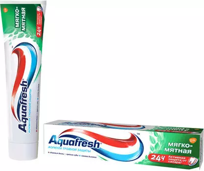 Зубная паста Aquafresh Тройная защита Мягко-мятная 100мл