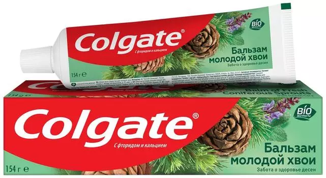 Зубная паста Colgate Бальзам молодой хвои для здоровья десен защиты от кариеса и свежего дыхания 100мл