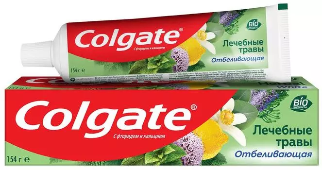 Зубная паста Colgate Лечебные Травы Отбеливающая 100мл