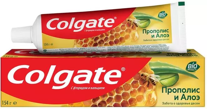 Зубная паста Colgate Прополис и Алоэ для защиты от кариеса и свежего дыхания 100мл