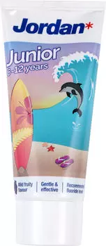 Зубная паста Jordan Junior 6-12 лет дельфин 50мл