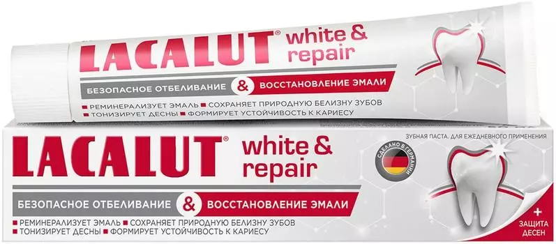 Зубная паста Lacalut White&amp;Repair 50мл