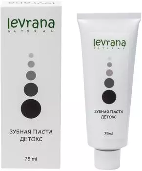 Зубная паста Levrana Детокс с сажей японского дуба 75мл