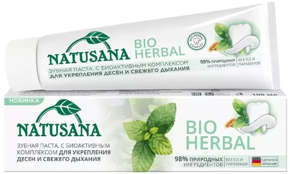 Зубная паста Natusana Bio herbal 100мл