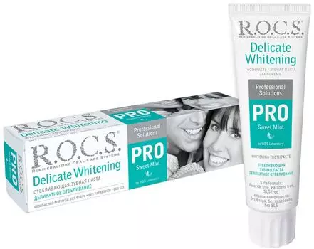 Зубная паста R.O.C.S. Sweet Mint Деликатное отбеливание 135г