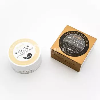 Гидрогелевые патчи для глаз с золотом и пудрой черного жемчуга PETITFEE BLACK PEARL &amp; GOLD HYDROGEL EYE PATCH 60шт