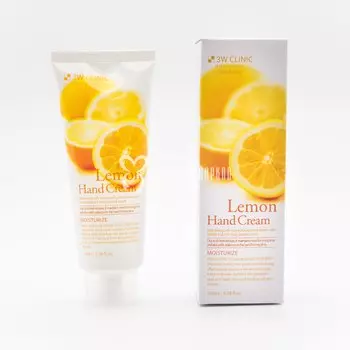 Крем для рук Лимон 3W CLINIC LEMON HAND CREAM 100ml