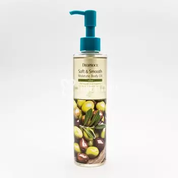 Масло для тела с экстрактом оливы DEOPROCE SOFT &amp; SMOOTH MOISTURE BODY OIL OLIVE 200ml