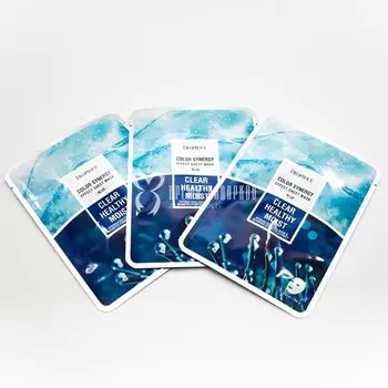 Тканевая маска с морским коллагеном и экстрактами водорослей COLOR SYNERGY BLUE