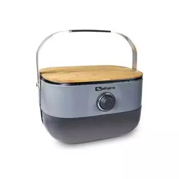 Портативный газовый мини гриль барбекю Sahara Mini BBQ -Grey 5391535340378