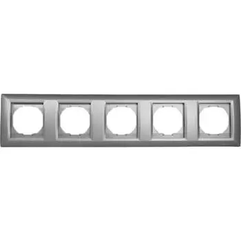 5-я рамка Vesta Electric Roma Silver FRM050604SRM