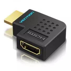 Адаптер-переходник vention hdmi v2.0 19m/19f угол 90 aibb0